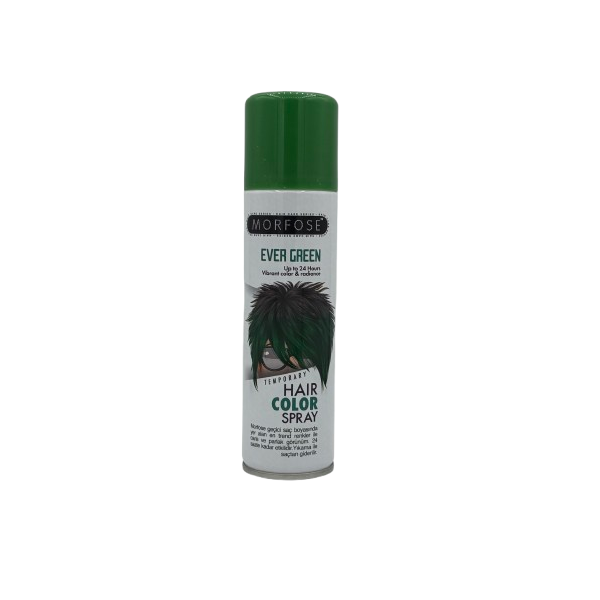 Morfose-Colour-Spray-Ever-Green.webp Morfose Hair Color Spray Ever Green 150ml - Afbeelding 1