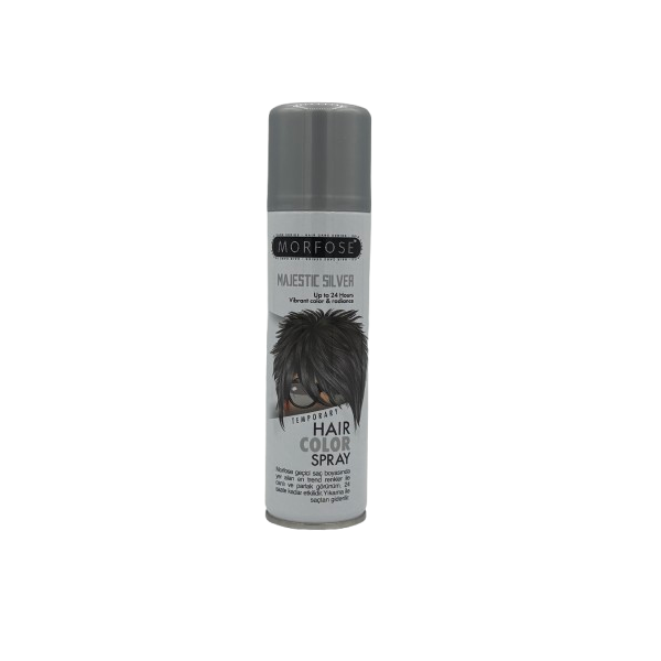 Morfose-Colour-Spray-Majestic-Silver.webp Morfose Hair Color Spray Majestic Silver 150ml - Afbeelding 1