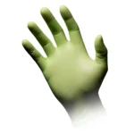 Nitril Handschoenen Limoen Groen 100st - Afbeelding 2