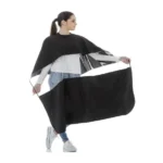 kappersschort met transparant middendeel