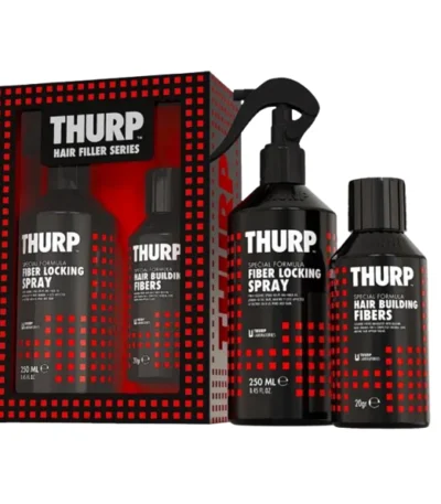 Hair Building Fibers & Fiber Locking Spray Set