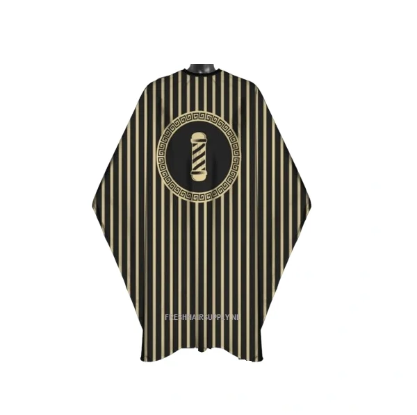 Kapmantel Barber Pole 135 cm x 150 cm