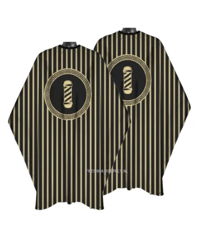 Kapmantel Barber Pole 135 cm x 150 cm