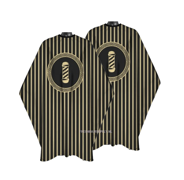 Kapmantel Barber Pole 135 cm x 150 cm