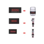 Siliconen Antislip Tondeusebanden Clipper Bands 3 stuks