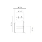 Kappersstoel met wastafel Ban B