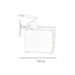 Kappersstoel met wastafel Ban B