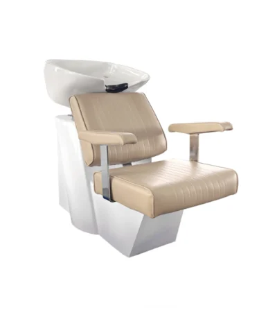 Kappersstoel met wastafel Lavis Cream