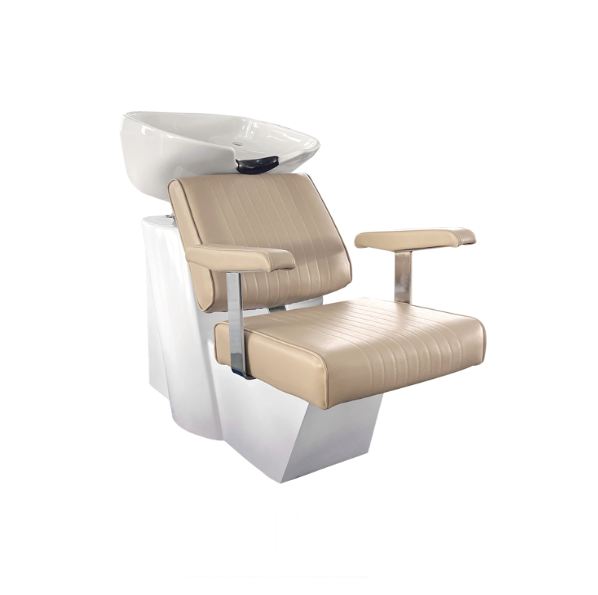 Kappersstoel met wastafel Lavis Cream (2) Kappersstoel met wastafel Lavis Cream