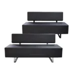 Professionele Salon Wachtbank Nook zilver - Afbeelding 2