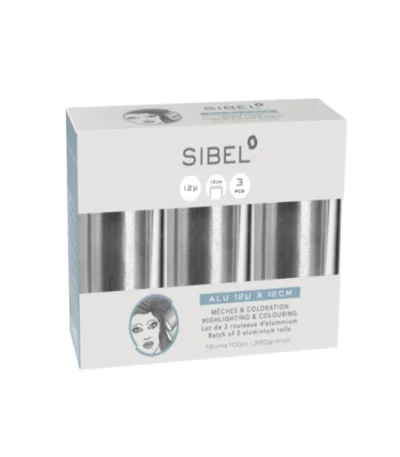 Sibel Aluminium Folie 12cm x 100m 12mμ 3 rollen