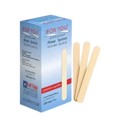 Houten waxspatels 100 stuks