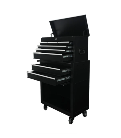 Salon Gereedschapswagen Opzetkast Jet zwart