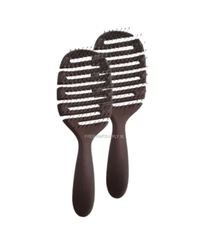 SalonPro D-Flex Detagler Borstel Donkergrijs