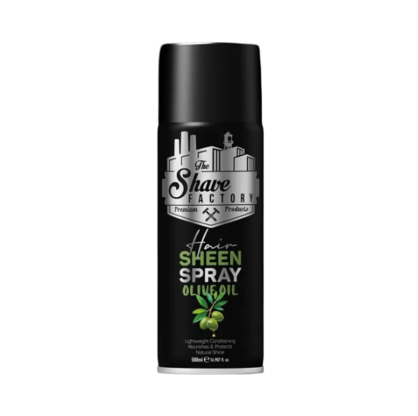 The Shave Factory Hair Sheen Spray Olive Oil 500ml The Shave Factory Hair Sheen Spray Olive Oil 500ml