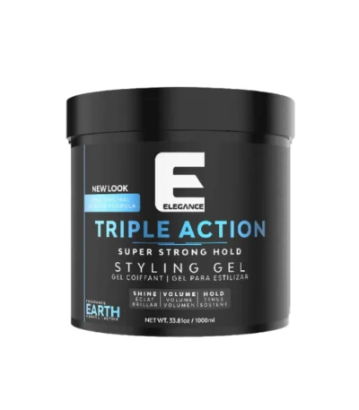 Elegance Triple Action Hair Gel Earth Strong Hold 250ml