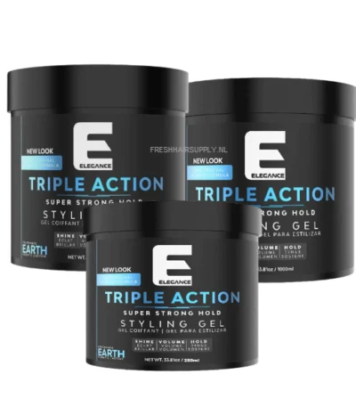 Elegance Triple Action Hair Gel Earth Strong Hold 250ml