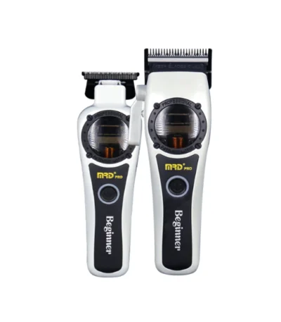 MRD Pro Set Vector Beginner Combo Clipper and Trimmer Ice White