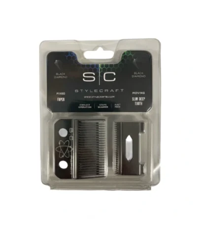 Stylecraft Replacement Blade Fade Slim Deep Tooth Zwart Titanium