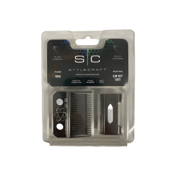 Stylecraft Replacement Blade Fade Slim Deep Tooth Zwart Titanium