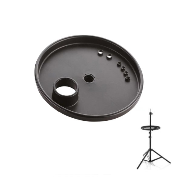 Universeel werkblad voor kappersstatief Zwart