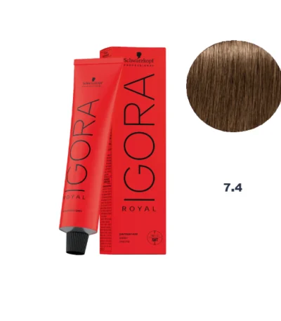 Schwarzkopf Igora Royal Permanent Haarverf 7-4