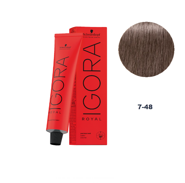 Schwarzkopf Igora Royal Permanent Haarverf 7-48