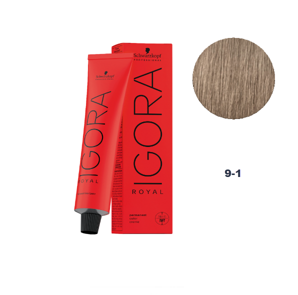 Schwarzkopf Igora Royal Permanent Haarverf 9-1
