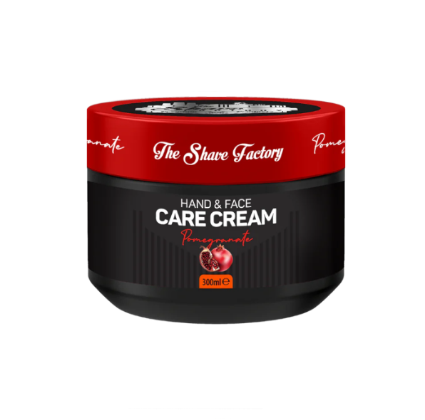 The Shave Factory Hand and Face Care Cream Pomegranate 300ml