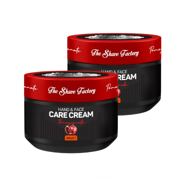 The Shave Factory Hand and Face Care Cream Pomegranate 300ml
