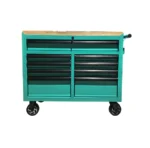 Barber Rollwagen Werkstation Turkoois Uv sterilisatie Houten Werkblad