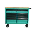 Barber Rollwagen Werkstation Turkoois Uv sterilisatie Houten Werkblad