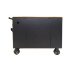 Barber Rollwagen Werkstation Zwart Uv sterilisatie Houten Werkblad - Afbeelding 2