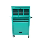 Barber Trolley Station Pro Mobiele kapperszaak met geïntegreerde stopcontacten Turquoise