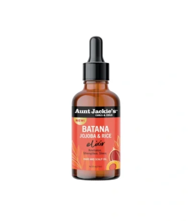 Aunt Jackie's Curls & Coils Batana Jojoba & Rice Elixir Hair & Scalp Oil 59ml