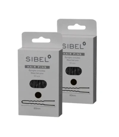 Sibel Rechte Haarspelden Zwart 50 st 60 mm